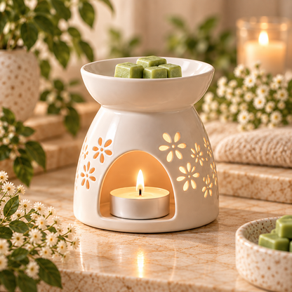 Arborvessa Floral Ceramic Wax Warmer