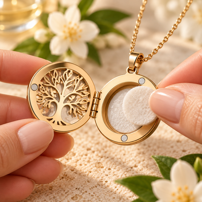 Arborvessa Tree of Life Diffuser Necklace