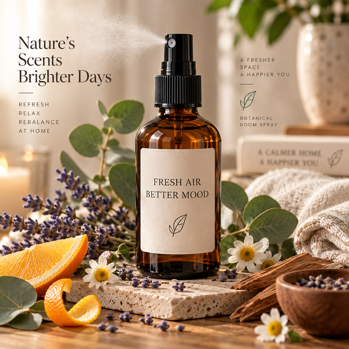 Arborvessa Amber Glass Room Fragranc Spray