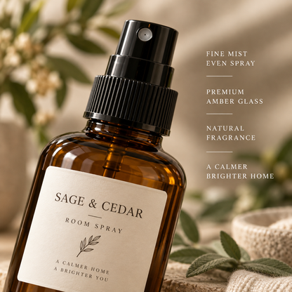 Arborvessa Amber Glass Room Fragranc Spray