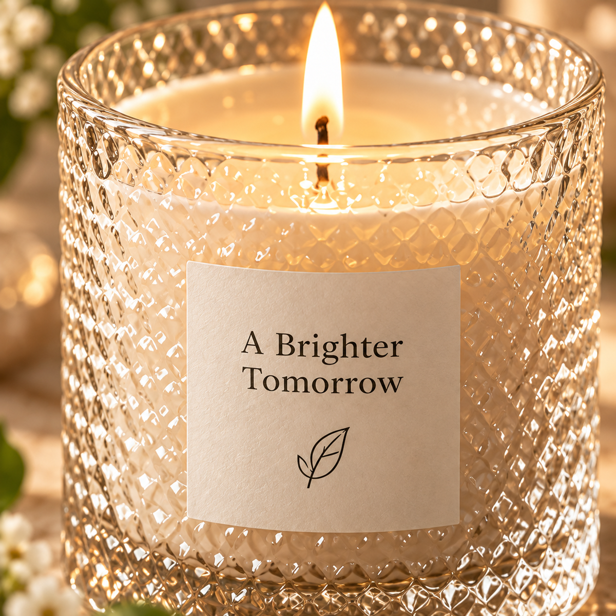 Arborvessa Textured Glass Scented Candle