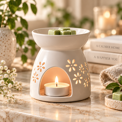 Arborvessa Floral Ceramic Wax Warmer