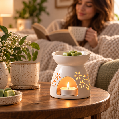 Arborvessa Floral Ceramic Wax Warmer
