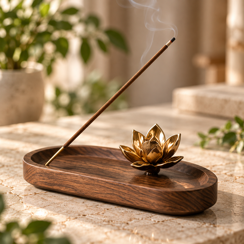 Arborvessa Golden Lotus Incense Holder