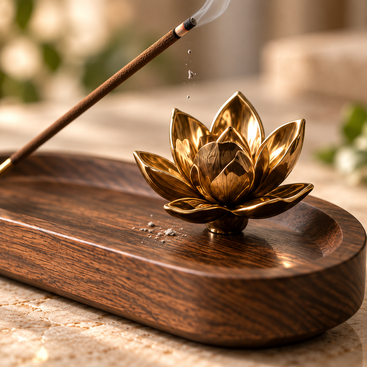 Arborvessa Golden Lotus Incense Holder