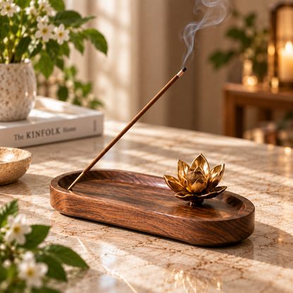 Arborvessa Golden Lotus Incense Holder
