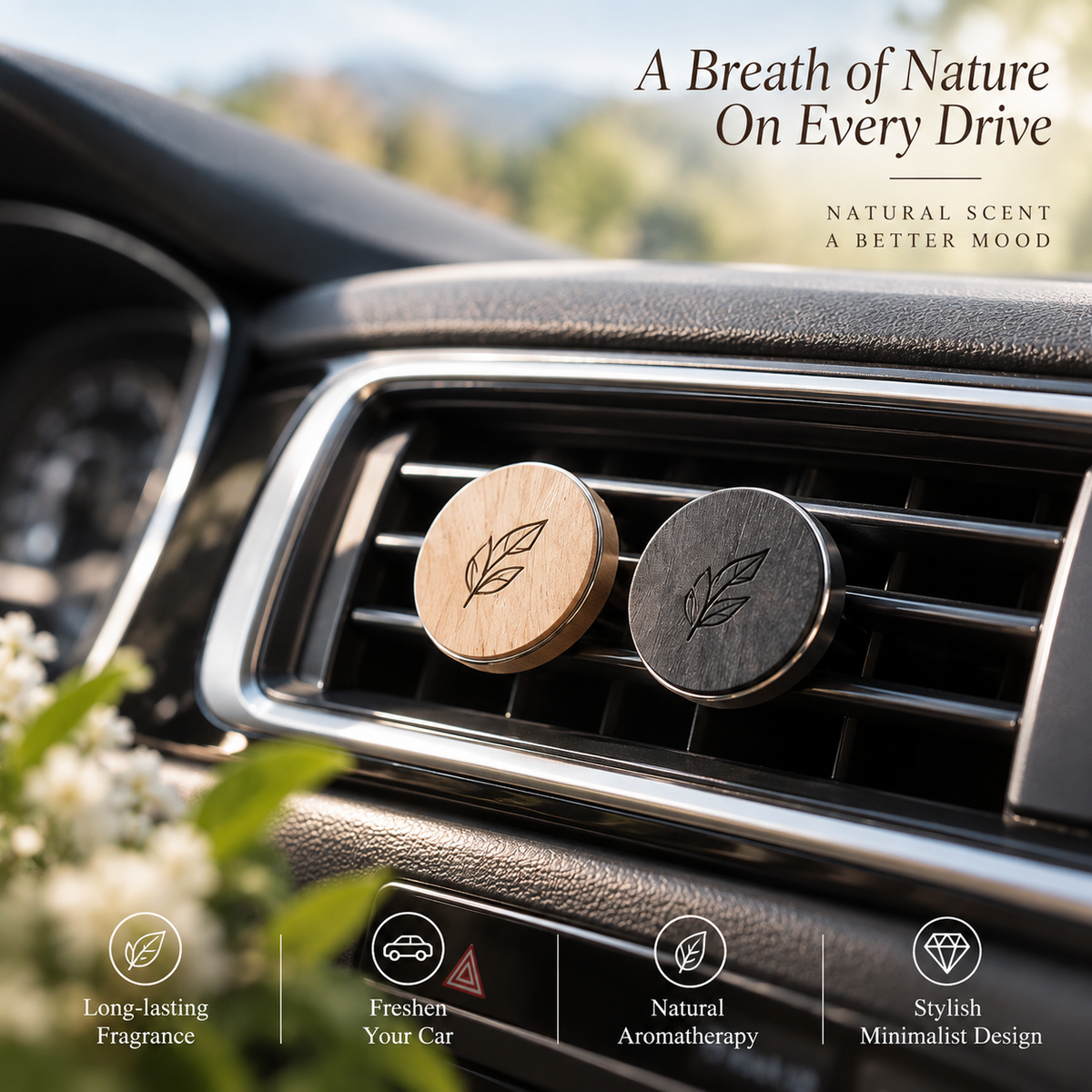 Arborvessa Wooden Car Vent Clip Diffuser